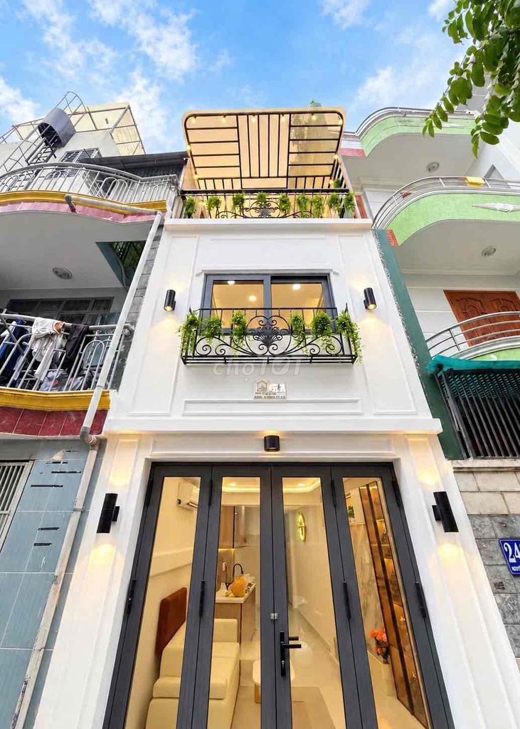 💥 NGUYỄN XÍ - BÌNH THẠNH - HẺM XE HƠI VF3 - 21 M2 - 3 TẦNG - 3.X TỶ