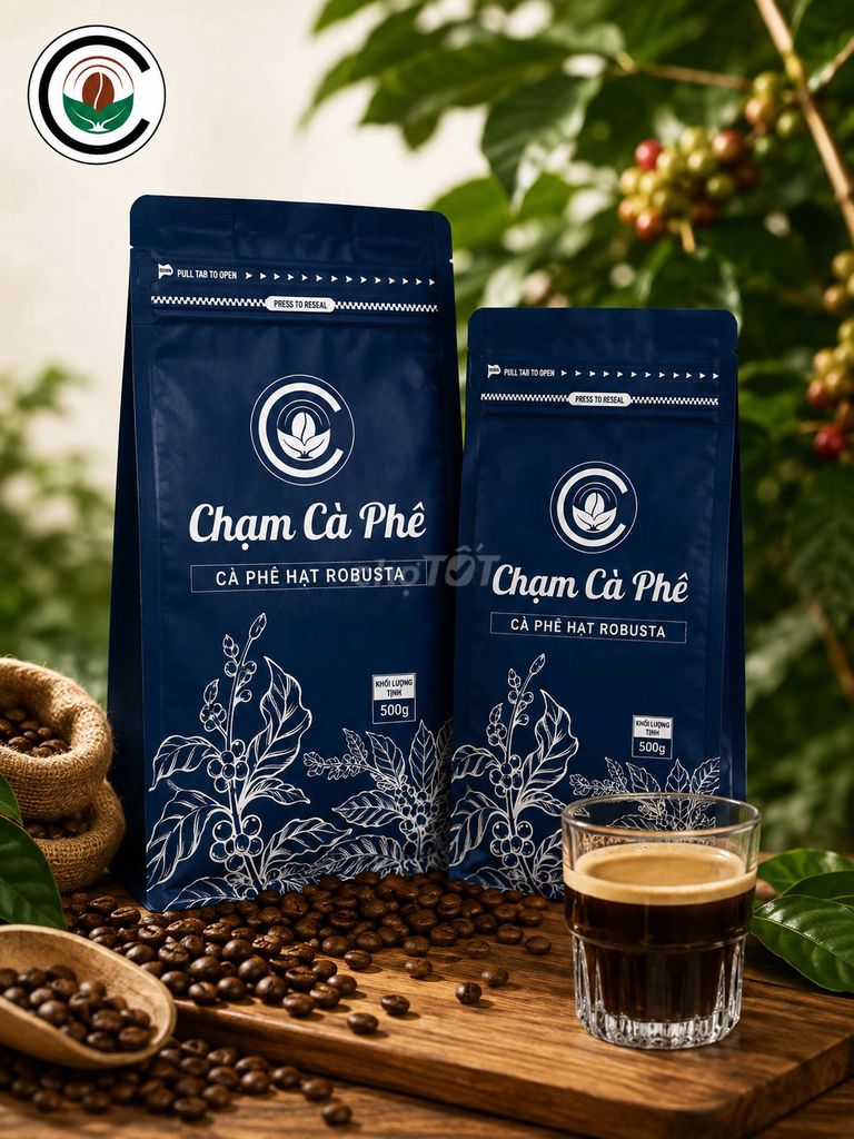 Cà phê hạt Chạm Cà Phê Robusta Rang mộc 500g. Mua bán Đồ ăn, thực phẩm và các loại khác tại Quận 11 Tp Hồ Chí Minh được đăng bởi Chạm Cà Phê hình 1