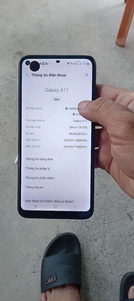 Samsung Galaxy A11 Đen Đã qua sử dụng. Mua bán Điện thoại tại Quận 8 Tp Hồ Chí Minh được đăng bởi hiến hình 1