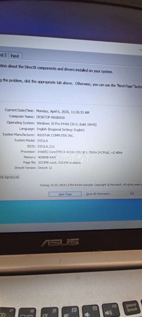 Asus S551LA i5 15.6 inch 4GB/128GB. Mua bán Laptop tại Quận Bình Tân Tp Hồ Chí Minh được đăng bởi hảo hình 1