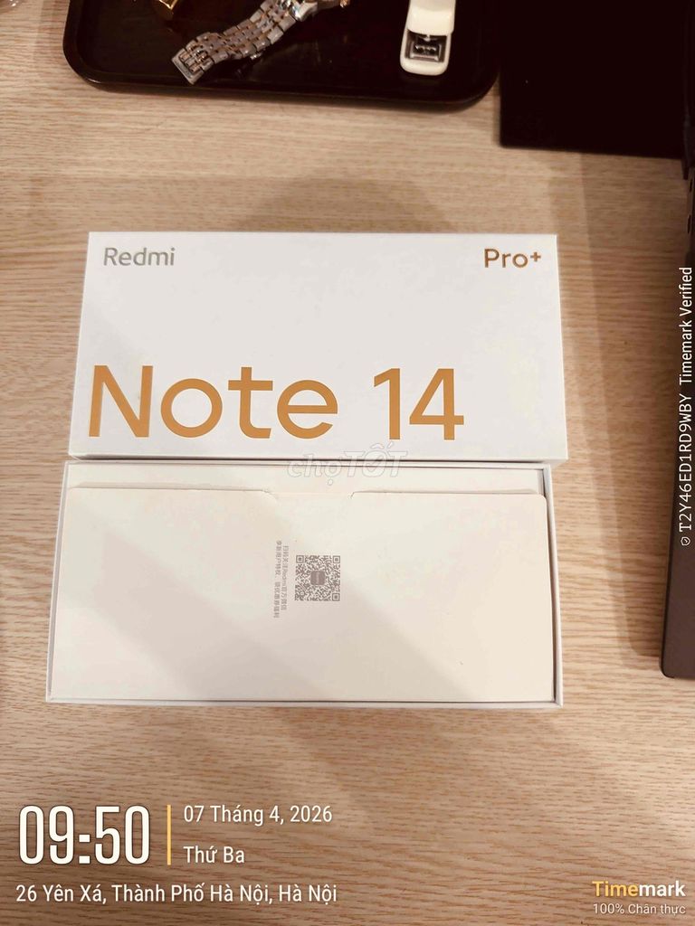 Xiaomi Redmi Note 14 Pro+ 5G Ram 12/ 256GB Trắng. Mua bán Điện thoại tại Huyện Thanh Trì Hà Nội được đăng bởi Linh Phùng hình 1