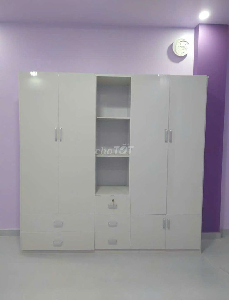 TỦ NHỰA ĐÀI LOAN 4 CÁNH 1 KỆ MÀU TRẮNG . Mua bán Tủ, kệ gia đình tại Quận Tân Bình Tp Hồ Chí Minh được đăng bởi Tủ nhựa đài loan hoàng quân hình 1