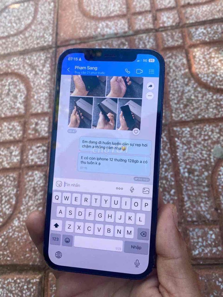 iPhone 12 128GB Xanh. Mua bán Điện thoại tại Huyện Bảo Lâm Lâm Đồng được đăng bởi Nghia Truong hình 1