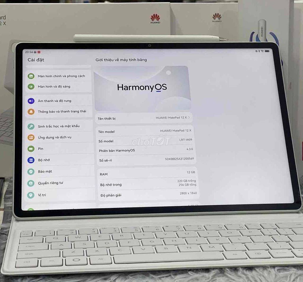 Huawei MatePad 12X 12GB/256GB Trắng. Mua bán Máy tính bảng tại Quận 5 Tp Hồ Chí Minh được đăng bởi Phan Thế Phong  hình 1