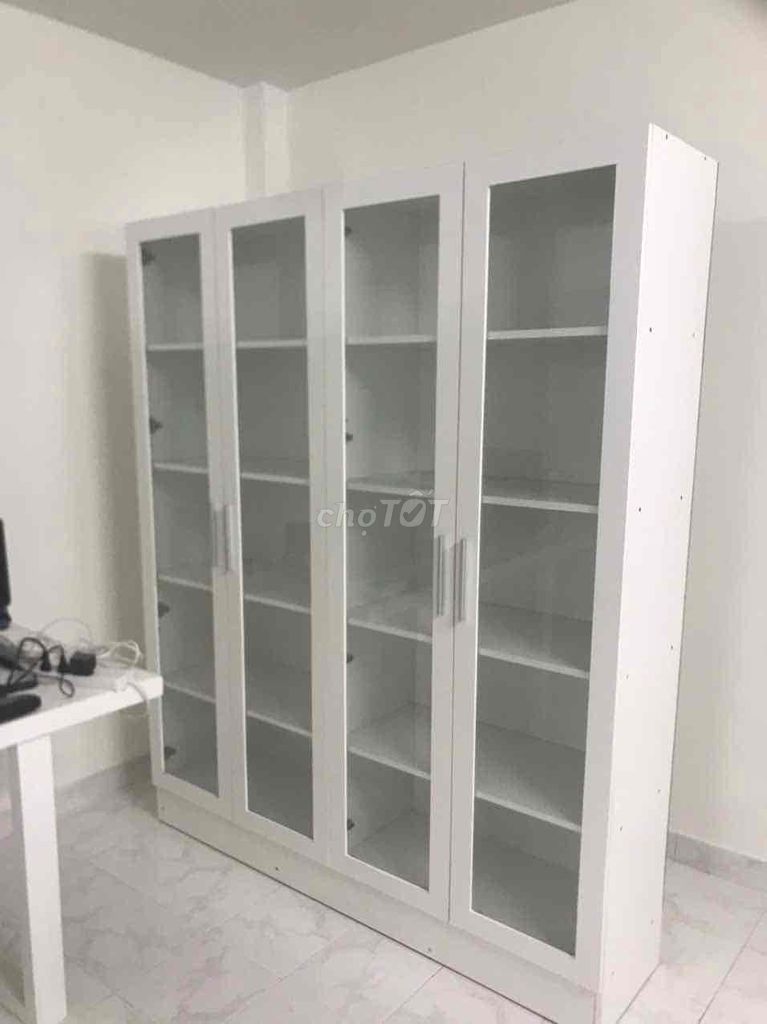 Tủ sách gỗ MDF trắng mới 99%. Mua bán Tủ, kệ gia đình tại Quận Bình Tân Tp Hồ Chí Minh được đăng bởi Trân hình 1