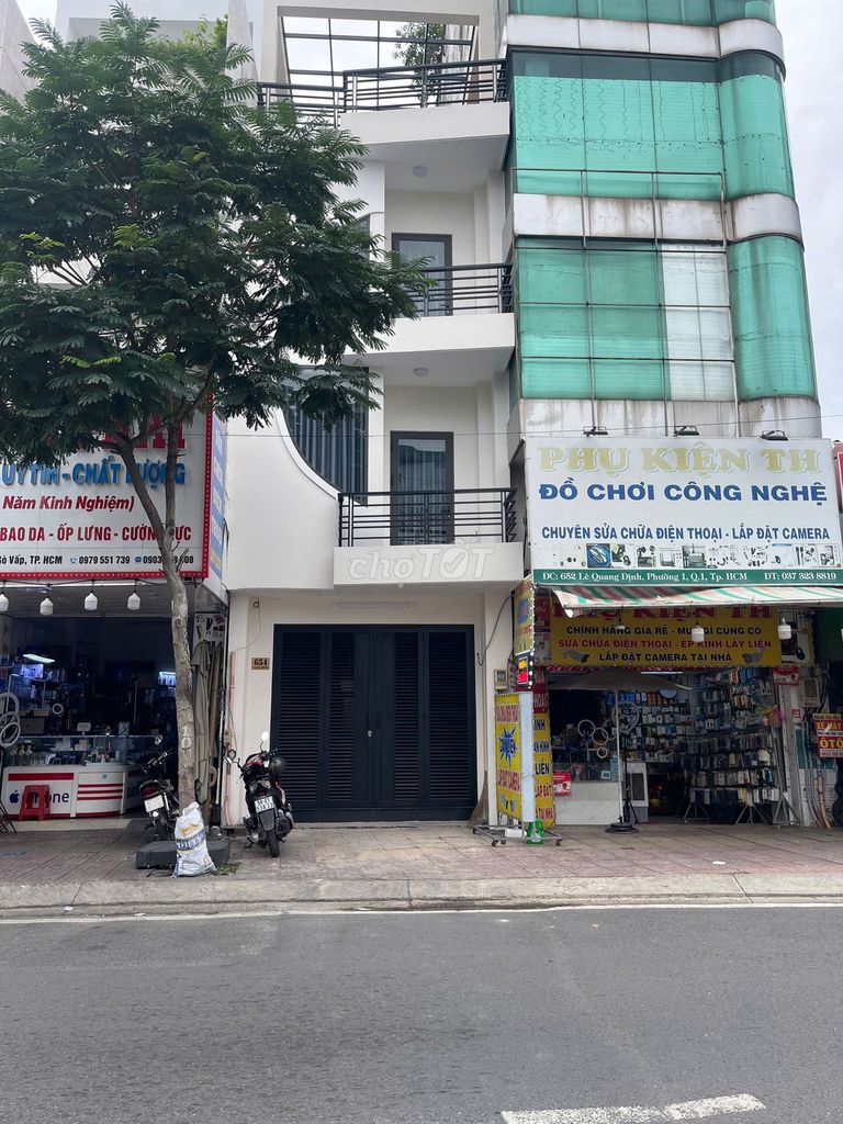 🛑CHO THUÊ NGUYÊN CĂN MẶT TIỀN LÊ QUANG ĐỊNH🛑4X15M TRỆT 3 LẦU - NHÀ MỚI