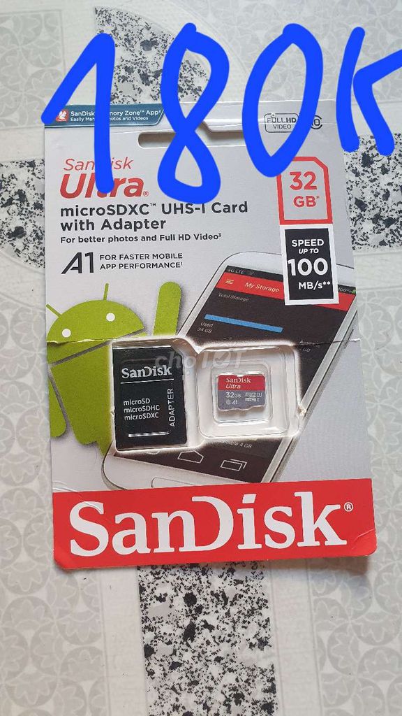 Thẻ nhớ SanDisk Ultra 32GB. Mua bán Phụ kiện (Màn hình, Chuột...) tại Quận 12 Tp Hồ Chí Minh được đăng bởi Nguyễn Huy Hải hình 1