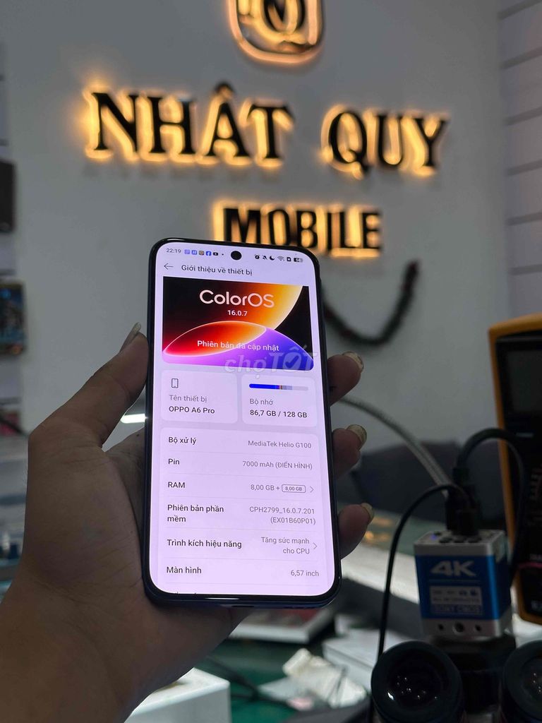 Oppo A6 Pro 128GB Xanh. Mua bán Điện thoại tại Thành phố Thủ Đức Tp Hồ Chí Minh được đăng bởi Nhật Quy hình 1