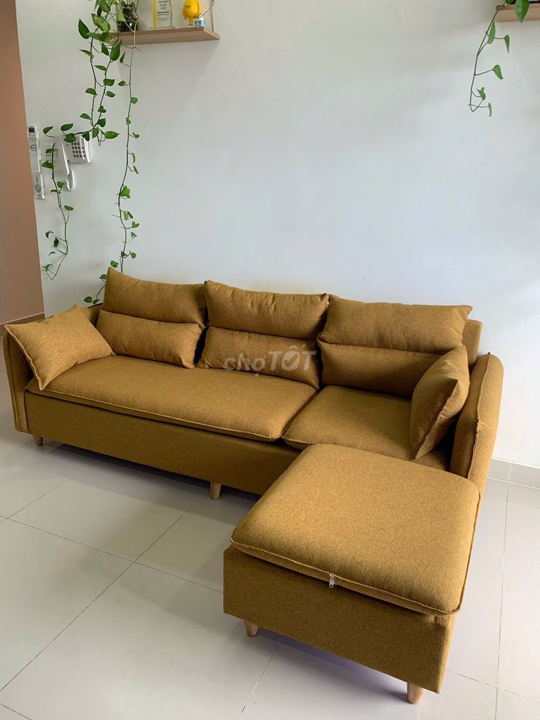 BÁN GHẾ SOFA CŨ VẢI CANVAS