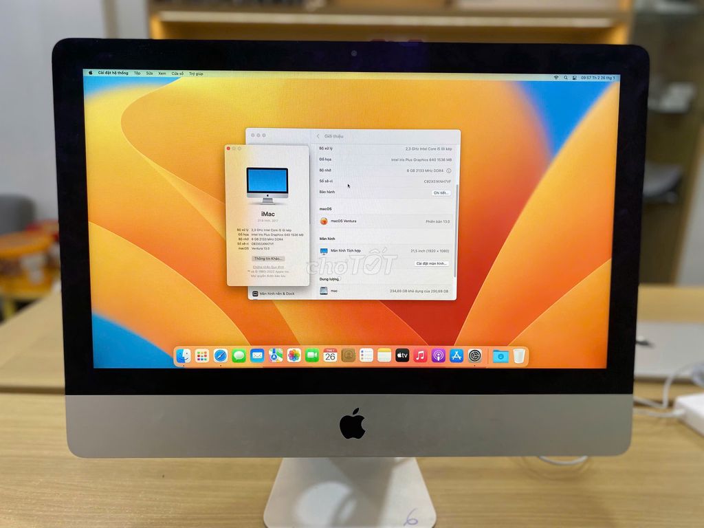iMac 21inch 2017 Core i5 Ram 8Gb SSD 256Gb. Mua bán Máy tính để bàn tại Quận 10 Tp Hồ Chí Minh được đăng bởi Lapvn hình 1
