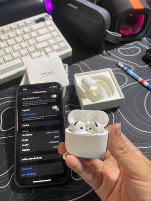 Tai nghe Apple AirPods 4 ANC Trắng - 134855856