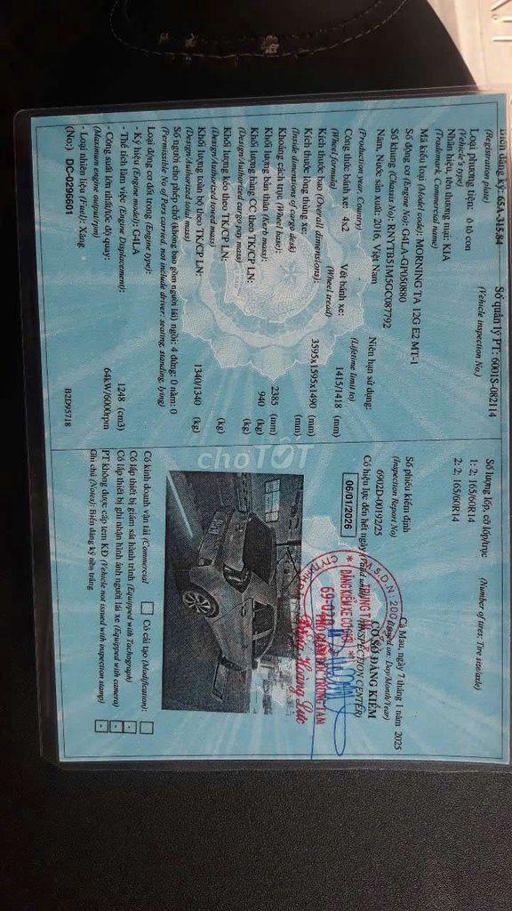 21 2016 1.25 MT - 136000 km. Mua bán Ô tô tại Thành phố Cà Mau Cà Mau được đăng bởi minh tri hình 5