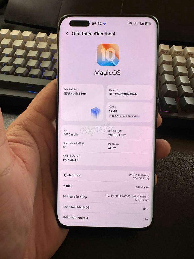 Giao Lưu Honor Magic 5 Pro 256GB Xanh. Mua bán Điện thoại tại Huyện Nông Cống Thanh Hóa được đăng bởi Minh Hoàng hình 1