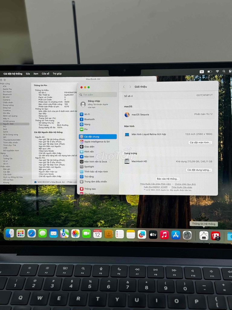 Macbook Air M2 Ram 16GB Chính hãng Việt Nam. Mua bán Laptop tại Quận Hoàng Mai Hà Nội được đăng bởi Hoàng Bách Computer hình 1