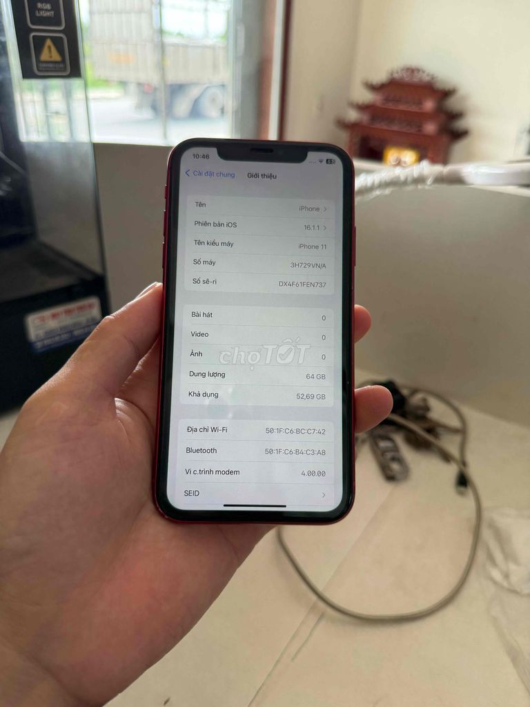 iPhone 11 64GB Đỏ Đã sử dụng. Mua bán Điện thoại tại Huyện Thuỷ Nguyên Hải Phòng được đăng bởi Nguyễn Toàn hình 1
