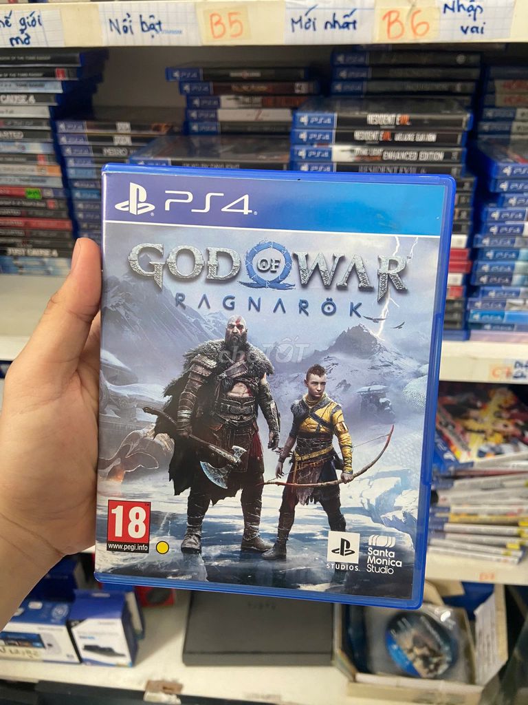 đĩa GOW ragnarok ps4 like new