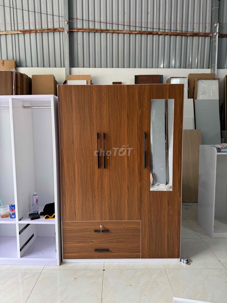 Tủ quần áo Nhựa Đài Loan 1m8x1m2 kèm gương. Mua bán Tủ, kệ gia đình tại Quận Tân Bình Tp Hồ Chí Minh được đăng bởi Nội Thất Gia Đình hình 1