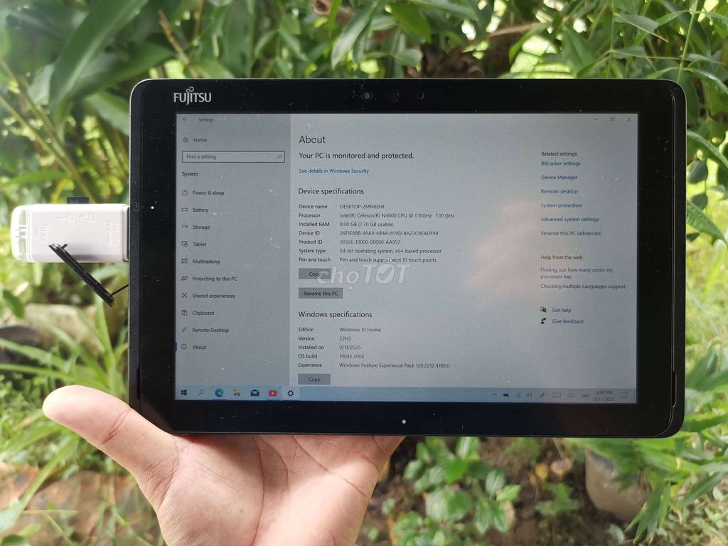 Fujitsu Q509/N4000 Ram 8GB. Mua bán Máy tính bảng tại Thành phố Thanh Hóa Thanh Hóa được đăng bởi DarkBear hình 1