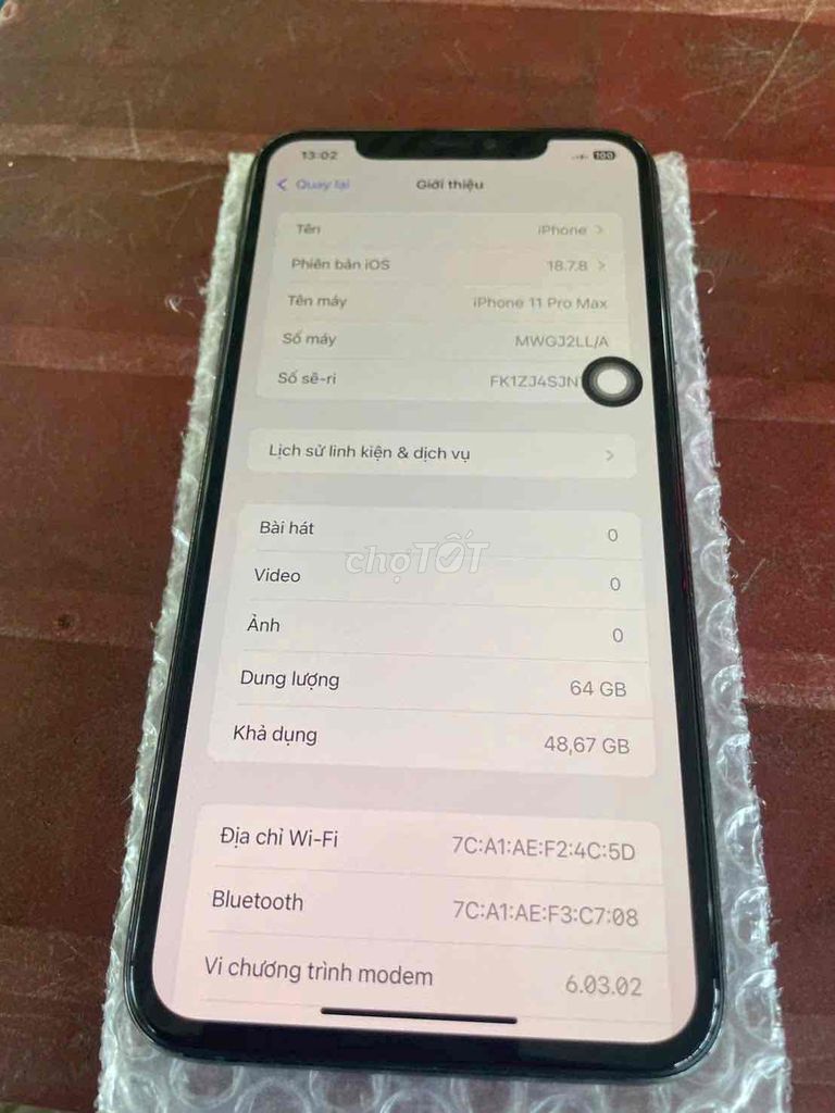 Apple iPhone 11 Pro Max 64GB Đen 93%. Mua bán Điện thoại tại Thành phố Tây Ninh Tây Ninh được đăng bởi cầm đồ  hình 1