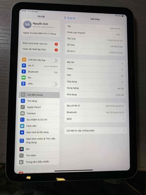 iPad Gen 10 64GB, Màn hình lớn, Đã dùng, Có Bút. Mua bán Máy tính bảng tại Quận Hai Bà Trưng Hà Nội được đăng bởi Nguyễn Duy Hiệp