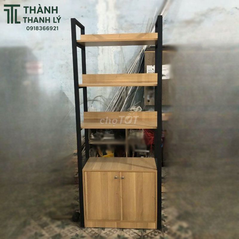 Kệ Đa Năng Gỗ MDF, Khung Sắt Mới 90%. Mua bán Tủ, kệ gia đình tại Quận Bình Thạnh Tp Hồ Chí Minh được đăng bởi Thành Thanh Lý  hình 1