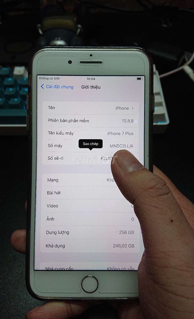 Apple iPhone 7 Plus 256GB Bạc Xấu. Mua bán Điện thoại tại Quận Cầu Giấy Hà Nội được đăng bởi Nguyễn Quang hình 1