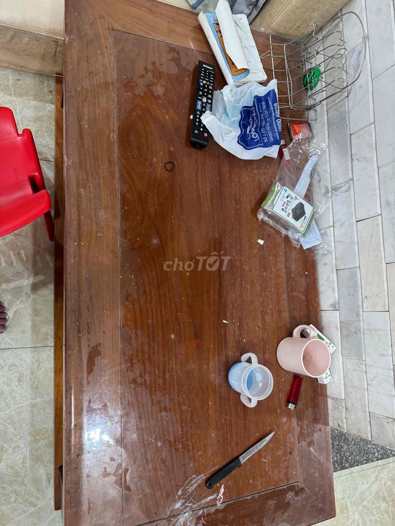 Bàn trà gỗ xoan 65x130cm Mới 99%. Mua bán Bàn ghế tại Quận Thanh Xuân Hà Nội được đăng bởi Đức hình 1