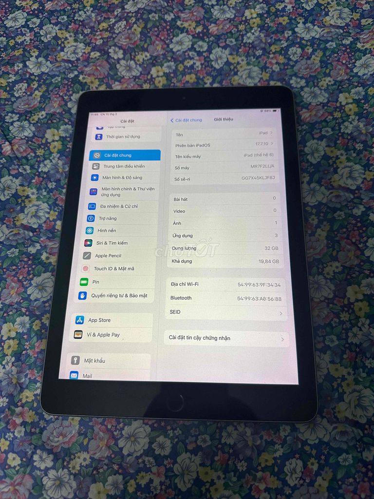 iPad Gen 6 32GB wifi. Mua bán Máy tính bảng tại Quận Hải Châu Đà Nẵng được đăng bởi Nguyễn Huy  hình 1