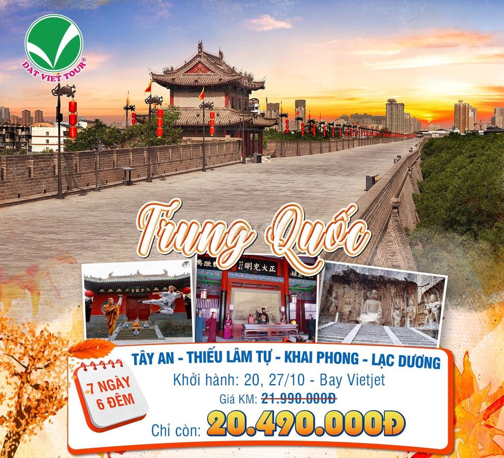 SĂN TOUR TÂY AN DỊP LỄ 20/10