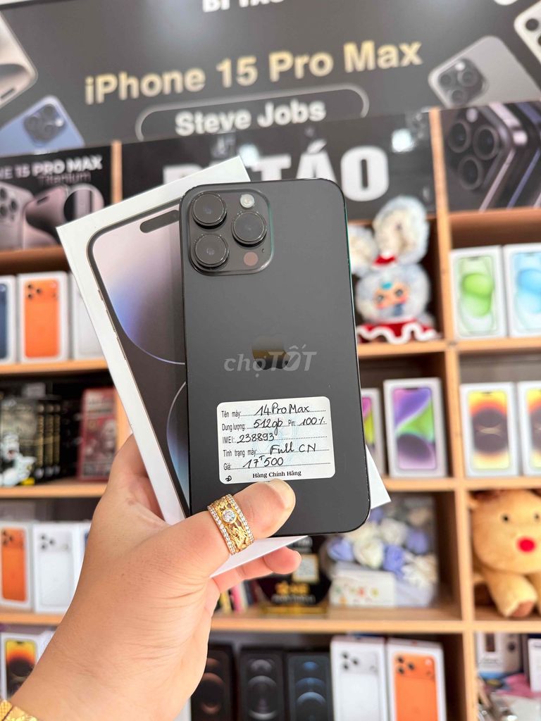 Apple iPhone 14 Pro Max 512GB Đen. Mua bán Điện thoại tại Thành phố Long Xuyên An Giang được đăng bởi Bi Táo Store hình 1