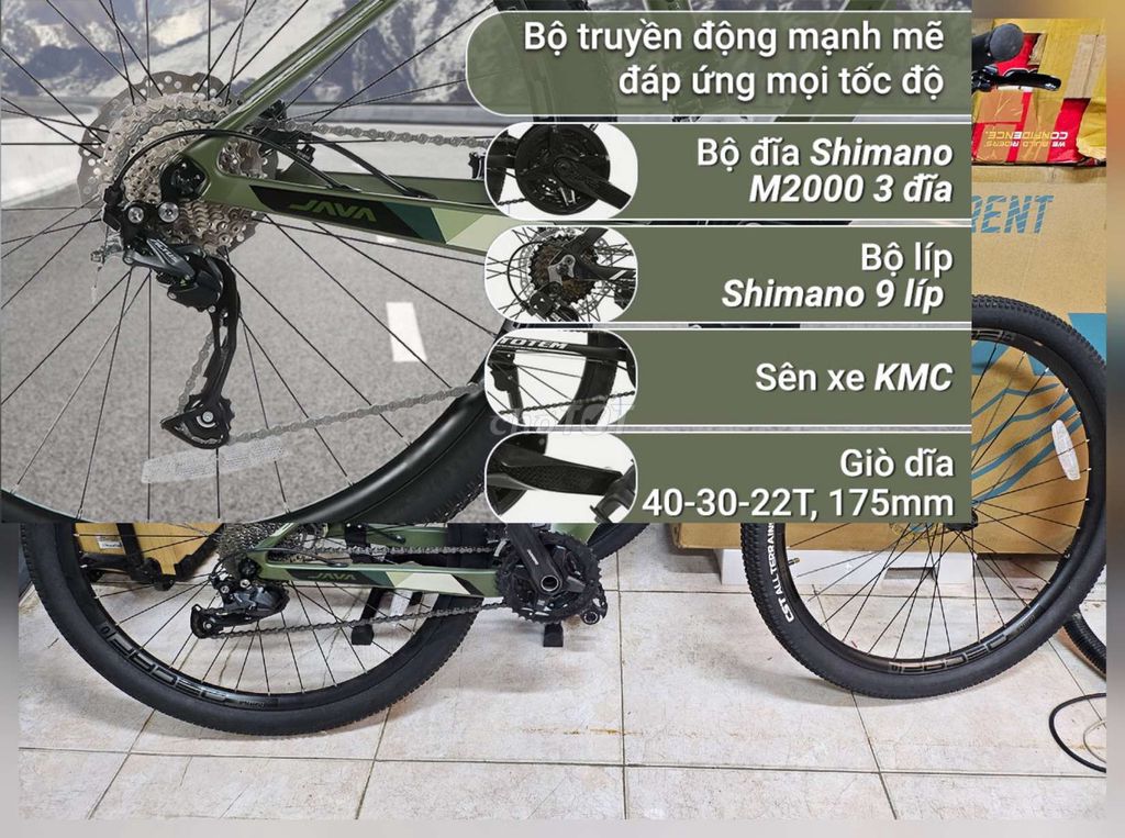 Xe đạp JAVA 650B-Vetta-27S-A ,Sườn cacbon siêu nhẹ. Mua bán Xe đạp tại Quận 1 Tp Hồ Chí Minh được đăng bởi KIM Merchant hình 6