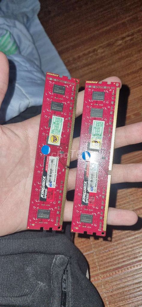 RAM KINGBOX DDR3 4GB 1333MHz Đỏ. Mua bán Linh kiện (RAM, Card...) tại Huyện Gia Viễn Ninh Bình được đăng bởi Đạt Phạm hình 1