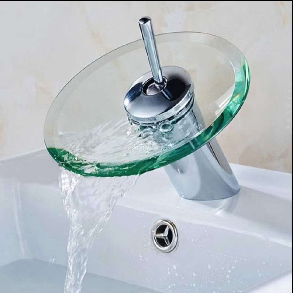 Vòi lavabo nóng lạnh đĩa kiếng. Mua bán Thiết bị vệ sinh, nhà tắm tại Quận 8 Tp Hồ Chí Minh được đăng bởi THIẾT BỊ VỆ SINH GIÁ KHO hình 1