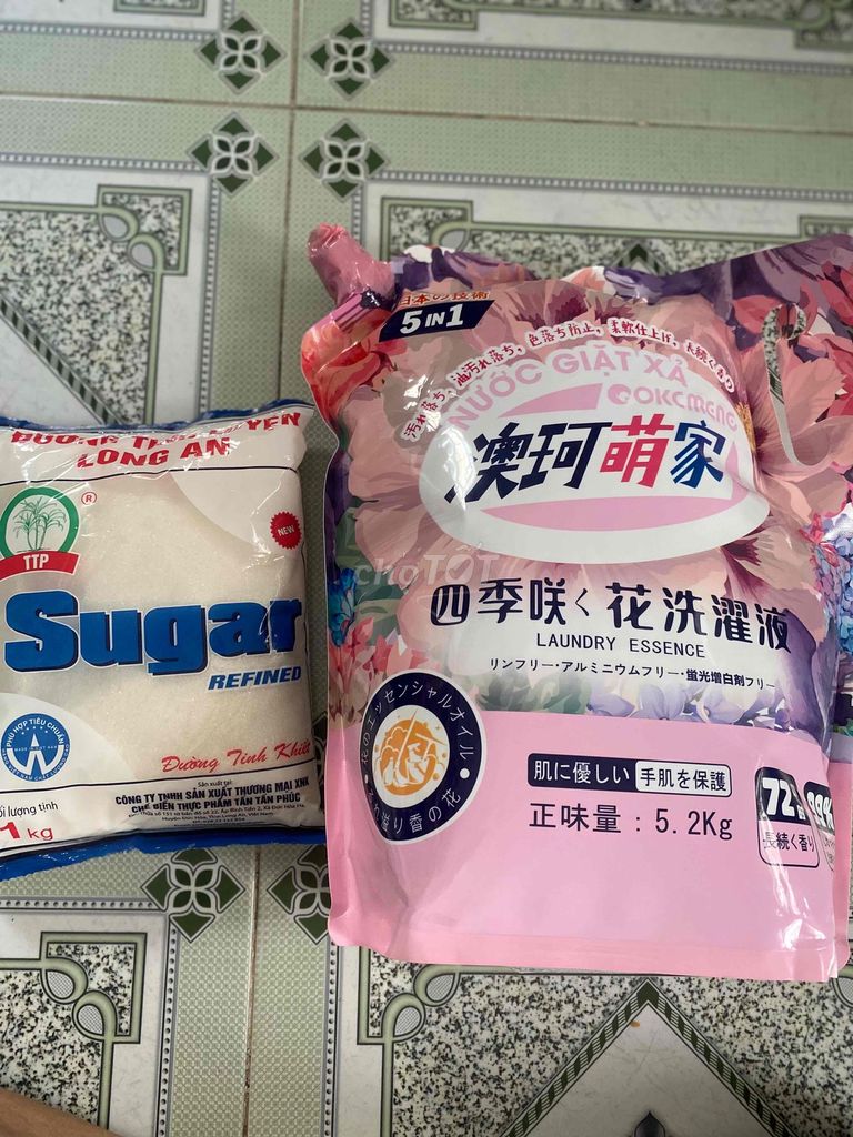 Nước giặt xả 5.2 kg Hồng+1 ký đường. Mua bán Thiết bị vệ sinh, nhà tắm tại Quận 5 Tp Hồ Chí Minh được đăng bởi Hồng hình 1