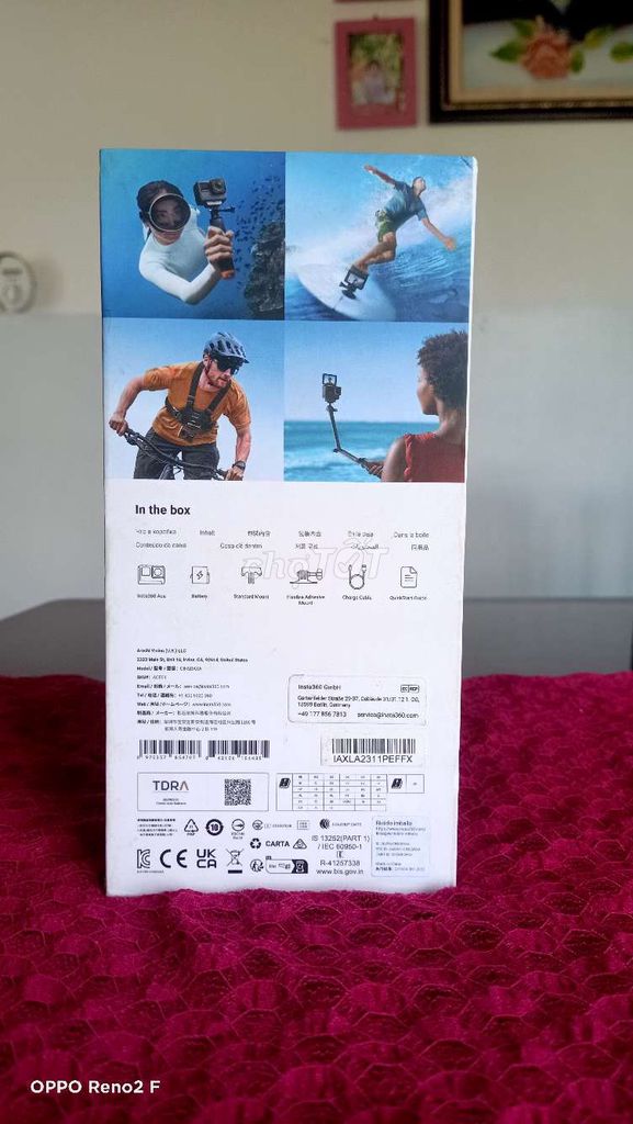 Camera hành động Insta360 ACE Đen Đã sử dụng. Mua bán Máy ảnh, Máy quay tại Thành phố Bảo Lộc Lâm Đồng được đăng bởi Duynguyen hình 1