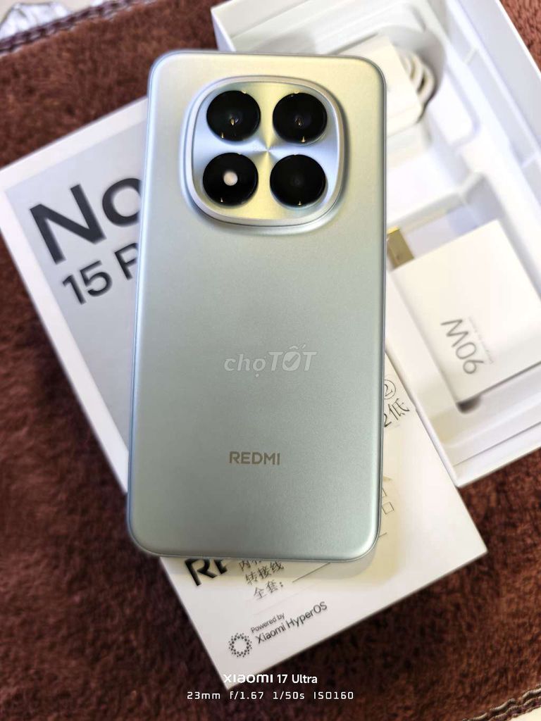  Redmi Note 15 Pro+ 12/256 rom quốc tế. Mua bán Điện thoại tại Quận Hoàng Mai Hà Nội được đăng bởi LongHung Mobile hình 1