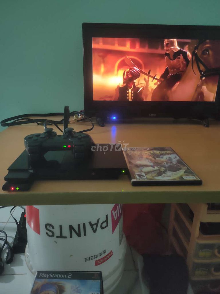 Thanh lý con ps2 slim độc đĩa chép OK