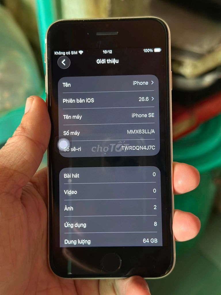 Apple iPhone SE 3 64GB Trắng 86%. Mua bán Điện thoại tại Quận 8 Tp Hồ Chí Minh được đăng bởi Hội Đồ Điện Tử hình 1
