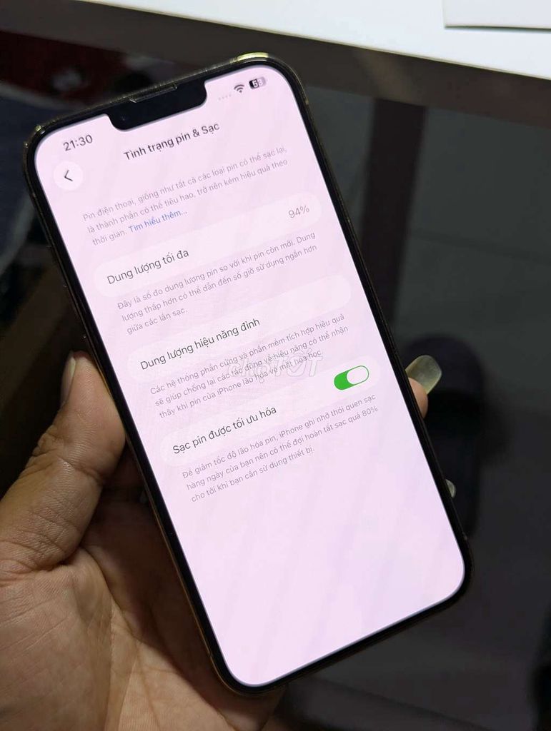 Apple iPhone 13 Pro Max 128GB Vàng Lock. Mua bán Điện thoại tại Huyện Việt Yên Bắc Giang được đăng bởi Đồ Chất hình 1
