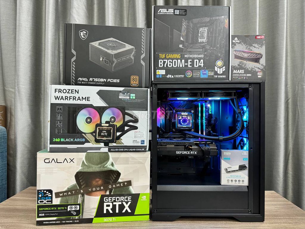 Dàn máy i7 12700KF, 32GB, RTX 3070Ti 8GB, 1TB NVME