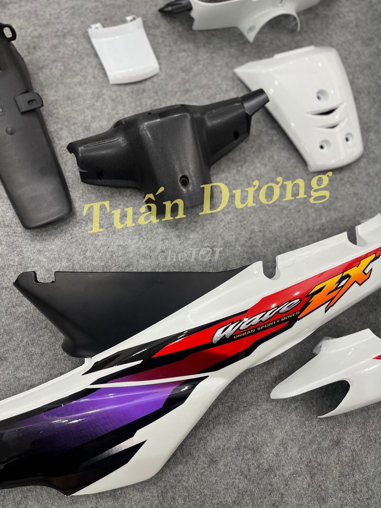 Dàn Áo Wave Nhỏ - Wave ZX Cao Cấp Màu Trắng. Mua bán Phụ tùng xe tại Quận Hà Đông Hà Nội được đăng bởi Phụ Tùng Xe Tuấn Dương hình 4