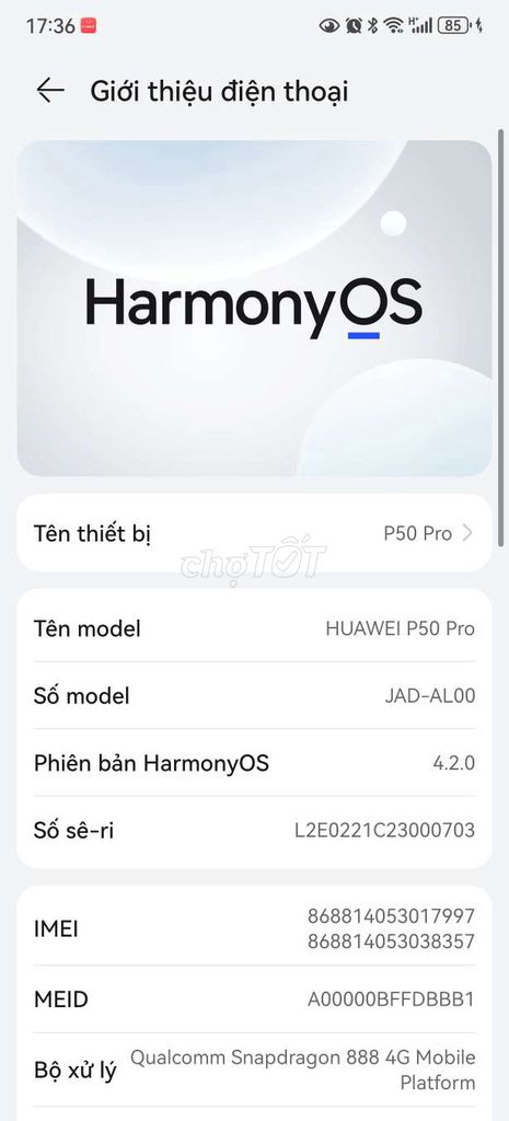 Huawei P50 Pro. Mua bán Điện thoại tại Quận Gò Vấp Tp Hồ Chí Minh được đăng bởi Huỳnh Ngọc Minh hình 1