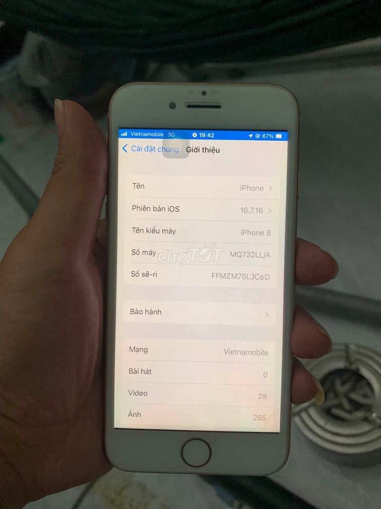 iPhone 8 64GB Vàng Like New. Mua bán Điện thoại tại Thành phố Thủ Đức Tp Hồ Chí Minh được đăng bởi Hội Đồ Điện Tử hình 1