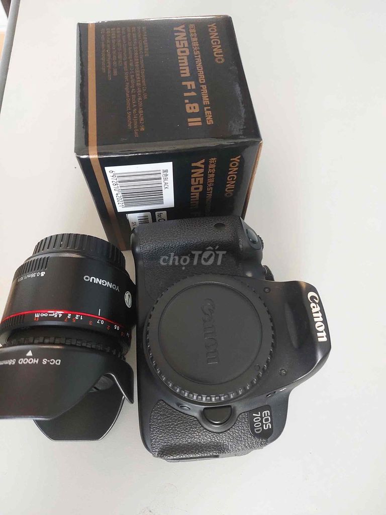 Canon 700D&Lens Yongnuo 50 F1.8 đời 2.. Mua bán Máy ảnh, Máy quay tại Quận Lê Chân Hải Phòng được đăng bởi MAYANHVUI hình 1