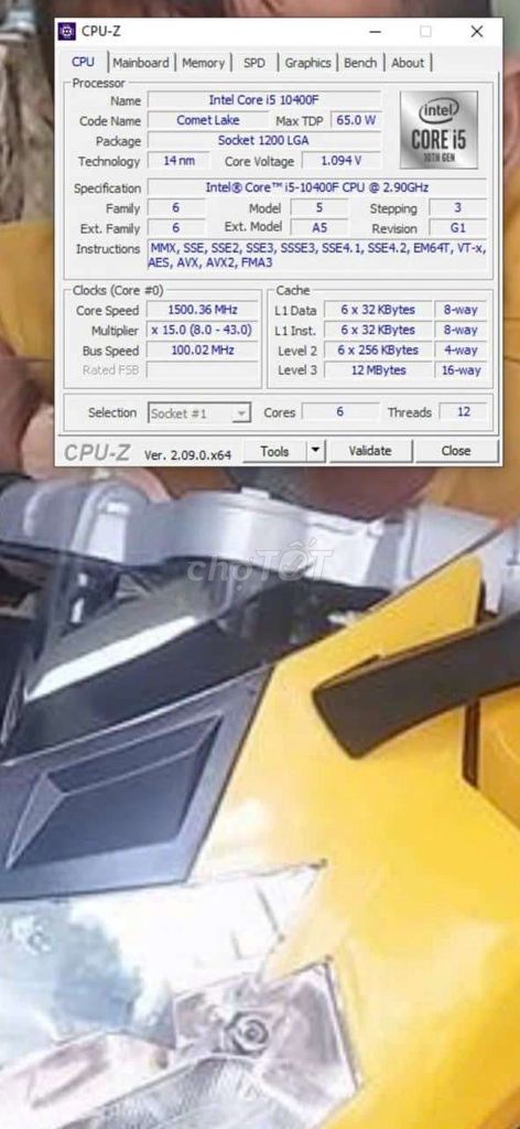 Máy tính để bàn i5-10400F 16GB/256GB Đen. Mua bán Máy tính để bàn tại Huyện Long Thành Đồng Nai được đăng bởi Quang  hình 1