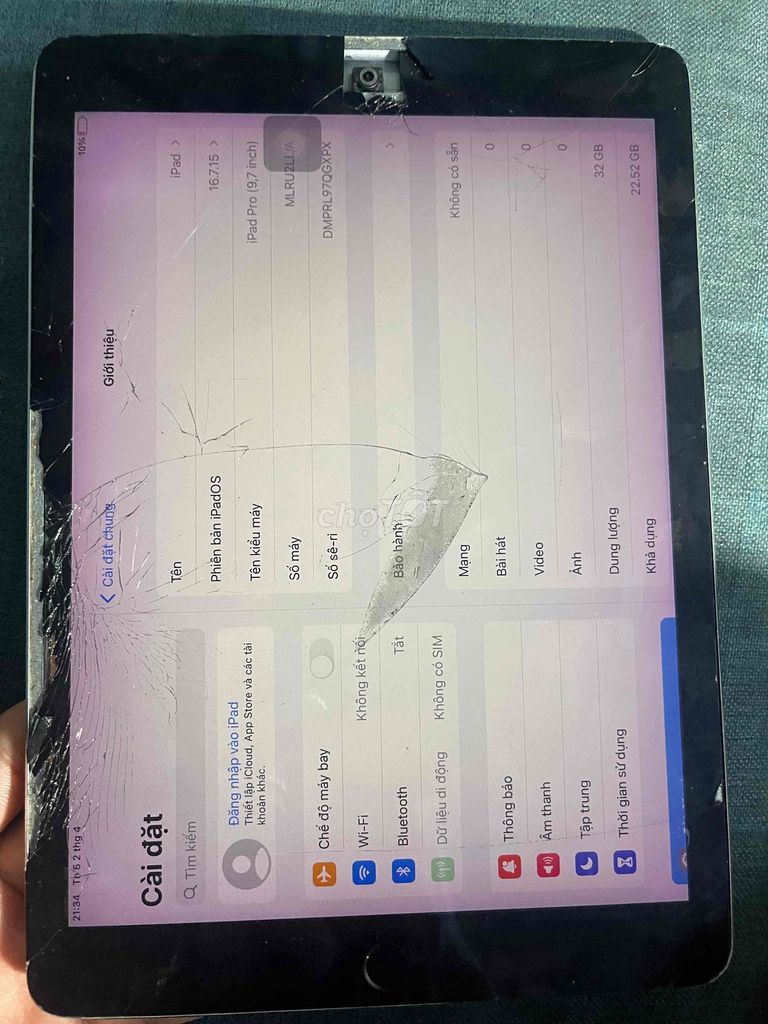 Apple iPad Pro 9.7 inch 32GB Xám. Mua bán Máy tính bảng tại Quận 8 Tp Hồ Chí Minh được đăng bởi ngothanhdieungo hình 1