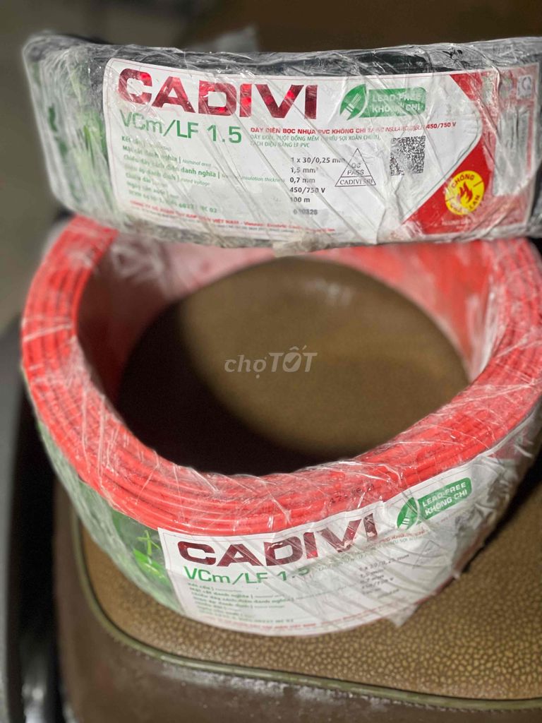 Dây điện CADIVI VCm/LF 1.5. Mua bán Đồ chuyên dụng, Giống nuôi trồng tại Huyện Hoài Đức Hà Nội được đăng bởi Tên chưa cung cấp hình 1