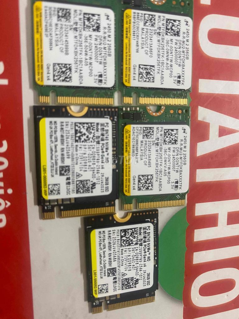 Nvme 256g gen 4 chuẩn 2230 like new