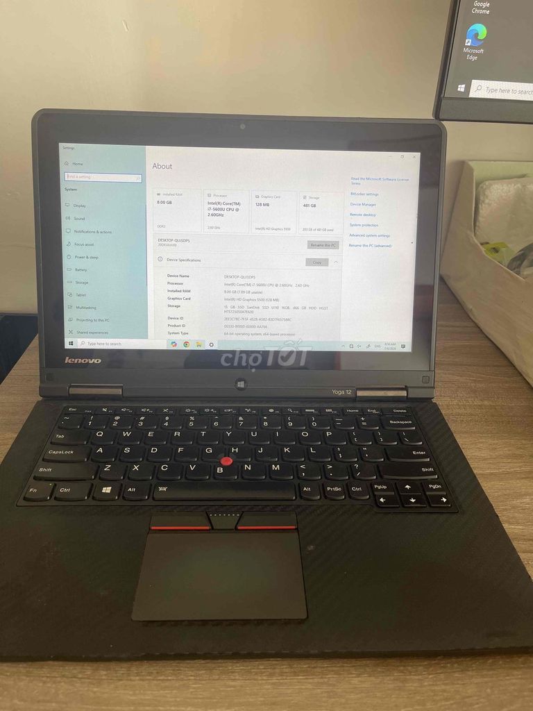 Lenovo ThinkPad Yoga 12 i7 8GB/500GB SSD Đen. Mua bán Laptop tại Quận 12 Tp Hồ Chí Minh được đăng bởi Liu Lê hình 1