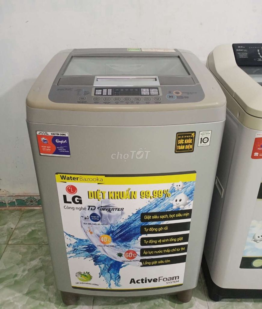 Máy giặt LG cửa trên 10kg Inverter Xám bao ship . Mua bán Máy giặt tại Quận 11 Tp Hồ Chí Minh được đăng bởi LÊ DƯƠNG 87 hình 1